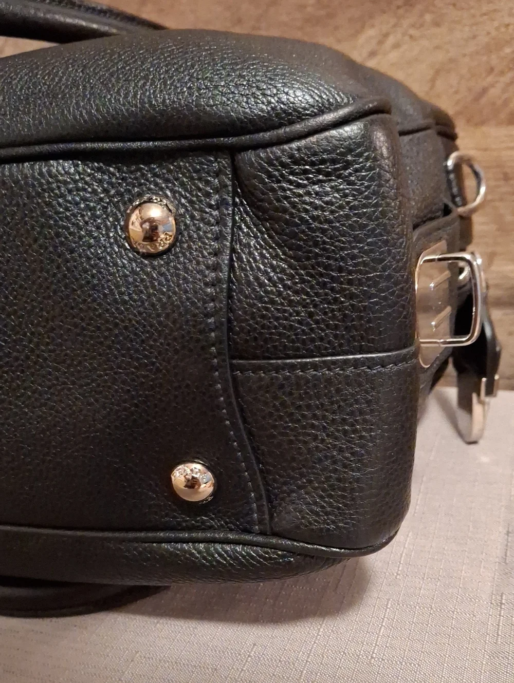 Prada pebbled leather